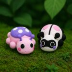 Ladybug crimson, 2 item pack, articulated 3D models, PrintForge, 6x5x3 cm, PLA, BPA Free, Multicolor
