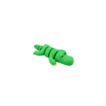 Scaly snap croco, articulated 3D model, PrintForge, 9x4x2 cm, crafted with PLA, BPA Free, Green - Image 7