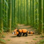 Rogue red panda, articulated 3D model, PrintForge, 8x4x2 cm, crafted with PLA, BPA Free, Multicolor - Image 7