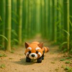 Rogue red panda, articulated 3D model, PrintForge, 8x4x2 cm, crafted with PLA, BPA Free, Multicolor - Image 3