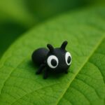 Cinchy crawler ant, articulated 3D model, PrintForge, 4x2x2 cm, crafted with PLA, BPA Free, Black - Image 3
