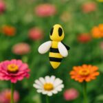 Buzzworthy bee, articulated 3D model, PrintForge, 4x3x2 cm, crafted with PLA, BPA Free, Black & Yellow - Image 4