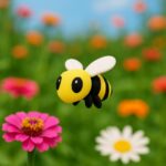 Buzzworthy bee, articulated 3D model, PrintForge, 4x3x2 cm, crafted with PLA, BPA Free, Black & Yellow - Image 7