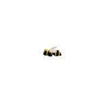 Buzzworthy bee, articulated 3D model, PrintForge, 4x3x2 cm, crafted with PLA, BPA Free, Black & Yellow - Image 9