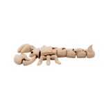 Tailblitz scorpion, articulated 3D model, PrintForge, 6x5x3 cm, crafted with PLA, BPA Free, Beige - Image 6
