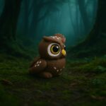 Twist-a-hoot owl, articulated 3D model, PrintForge, 4x4x4 cm, crafted with PLA, BPA Free, Brown - Image 2