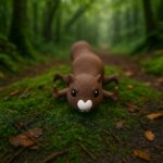 Nuttywiggle squirrel, articulated 3D model, PrintForge, 12x7x2 cm, crafted with PLA, BPA Free, Brown - Image 3