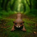 Nuttywiggle squirrel, articulated 3D model, PrintForge, 12x7x2 cm, crafted with PLA, BPA Free, Brown - Image 6