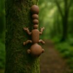 Nuttywiggle squirrel, articulated 3D model, PrintForge, 12x7x2 cm, crafted with PLA, BPA Free, Brown - Image 2