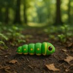 Wiggle worm pillar, articulated 3D model, PrintForge, 6x2x2 cm, crafted with PLA, BPA Free, Multicolor - Image 2