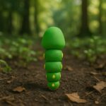 Wiggle worm pillar, articulated 3D model, PrintForge, 6x2x2 cm, crafted with PLA, BPA Free, Multicolor - Image 5