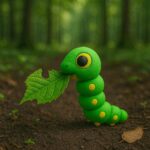 Wiggle worm pillar, articulated 3D model, PrintForge, 6x2x2 cm, crafted with PLA, BPA Free, Multicolor - Image 6