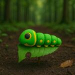 Wiggle worm pillar, articulated 3D model, PrintForge, 6x2x2 cm, crafted with PLA, BPA Free, Multicolor - Image 4