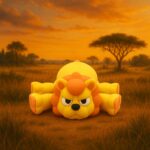 Twistmane lion, articulated 3D model, PrintForge, 8x7x4 cm, crafted with PLA, BPA Free, Multicolor
