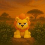 Twistmane lion, articulated 3D model, PrintForge, 8x7x4 cm, crafted with PLA, BPA Free, Multicolor - Image 2