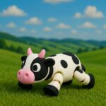 Moo majesty, articulated 3D model, PrintForge, 6x5x2 cm, crafted with PLA, BPA Free, Multicolor - Image 4