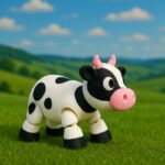 Moo majesty, articulated 3D model, PrintForge, 6x5x2 cm, crafted with PLA, BPA Free, Multicolor - Image 5