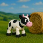 Moo majesty, articulated 3D model, PrintForge, 6x5x2 cm, crafted with PLA, BPA Free, Multicolor - Image 3