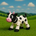 Moo majesty, articulated 3D model, PrintForge, 6x5x2 cm, crafted with PLA, BPA Free, Multicolor - Image 2