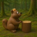 Timbertrek beaver, articulated 3D model, PrintForge, 9x5x6 cm, crafted with PLA, BPA Free, Multicolor - Image 2