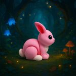 Hopdash bunny, articulated 3D model, PrintForge, 5x4x4 cm, crafted with PLA, BPA Free, Multicolor - Image 3