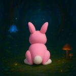 Hopdash bunny, articulated 3D model, PrintForge, 5x4x4 cm, crafted with PLA, BPA Free, Multicolor - Image 4