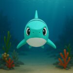 Snapjaw shark, articulated 3D model, PrintForge, 8x4x3 cm, crafted with PLA, BPA Free, Blue - Image 5
