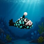 Lurky lurefish, articulated 3D model, PrintForge, 6x3x4 cm, crafted with PLA, BPA Free, Multicolor - Image 2