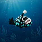 Lurky lurefish, articulated 3D model, PrintForge, 6x3x4 cm, crafted with PLA, BPA Free, Multicolor - Image 4