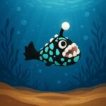 Lurky lurefish, articulated 3D model, PrintForge, 6x3x4 cm, crafted with PLA, BPA Free, Multicolor - Image 5