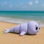 Wobble seal, articulated 3D model, PrintForge, 11x6x4 cm, crafted with PLA, BPA Free, Purple - Image 4