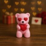Grizzlink bear, articulated 3D model, PrintForge, 4x2x2 cm, crafted with PLA, BPA Free, Multicolor