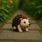 Speedspines hog, articulated 3D model, PrintForge, 5x4x2 cm, crafted with PLA, BPA Free, Brown & Beige - Image 5
