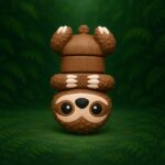 Snuggle sloth, articulated 3D model, PrintForge, 7x4x3 cm, crafted with PLA, BPA Free, Multicolor - Image 3