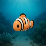 Flickerfin fish, articulated 3D model, PrintForge, 7x5x4 cm, crafted with PLA, BPA Free, Multicolor - Image 2