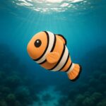 Flickerfin fish, articulated 3D model, PrintForge, 7x5x4 cm, crafted with PLA, BPA Free, Multicolor - Image 4