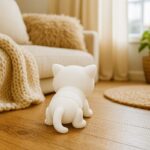 Twist-a-meow cat, articulated 3D model, PrintForge, 6x4x3 cm, crafted with PLA, BPA Free, White - Image 4