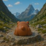 Twistpaw grizzly, articulated 3D model, PrintForge, 6x4x2 cm, crafted with PLA, BPA Free, Brown - Image 5
