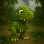 Twist-a-rex dino, articulated 3D model, PrintForge, 9x7x2 cm, crafted with PLA, BPA Free, Green - Image 5