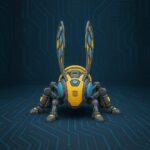 Mecha bee, articulated 3D model, PrintForge, 10x8x4 cm, crafted with PLA, BPA Free, Multicolor - Image 3