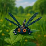 Glimmer fly, articulated 3D model, PrintForge, 12x9x6 cm, crafted with PLA, BPA Free, Multicolor - Image 2
