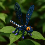 Glimmer fly, articulated 3D model, PrintForge, 12x9x6 cm, crafted with PLA, BPA Free, Multicolor - Image 4