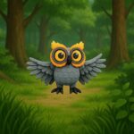 Noctiflex owl, articulated 3D model, PrintForge, 6x9x7 cm, crafted with PLA, BPA Free, Multicolor - Image 4