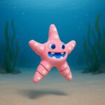 Starswirl fish, articulated 3D model, PrintForge, 11x11x2 cm, crafted with PLA, BPA Free, Pink - Image 5