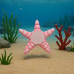 Starswirl fish, articulated 3D model, PrintForge, 11x11x2 cm, crafted with PLA, BPA Free, Pink - Image 4