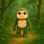 Wilderness walker, articulated 3D model, PrintForge, 9x6x3 cm, crafted with PLA, BPA Free, Green - Image 2