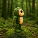Wilderness walker, articulated 3D model, PrintForge, 9x6x3 cm, crafted with PLA, BPA Free, Green - Image 3