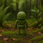 Wilderness walker, articulated 3D model, PrintForge, 9x6x3 cm, crafted with PLA, BPA Free, Green - Image 5