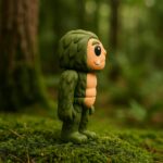Wilderness walker, articulated 3D model, PrintForge, 9x6x3 cm, crafted with PLA, BPA Free, Green - Image 4