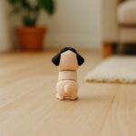 Pugsy wiggle, articulated 3D model, PrintForge, 7x4x5 cm, crafted with PLA, BPA Free, Beige - Image 5